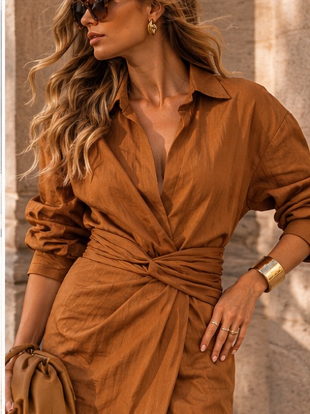 Zara draped dress bloggers favorite